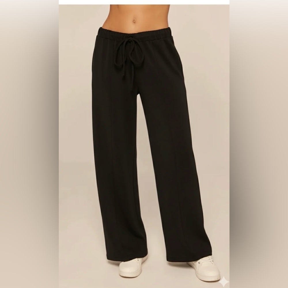 Steel Gray Wide Leg Drawstring Waist by Kylie Paige Size XL​​